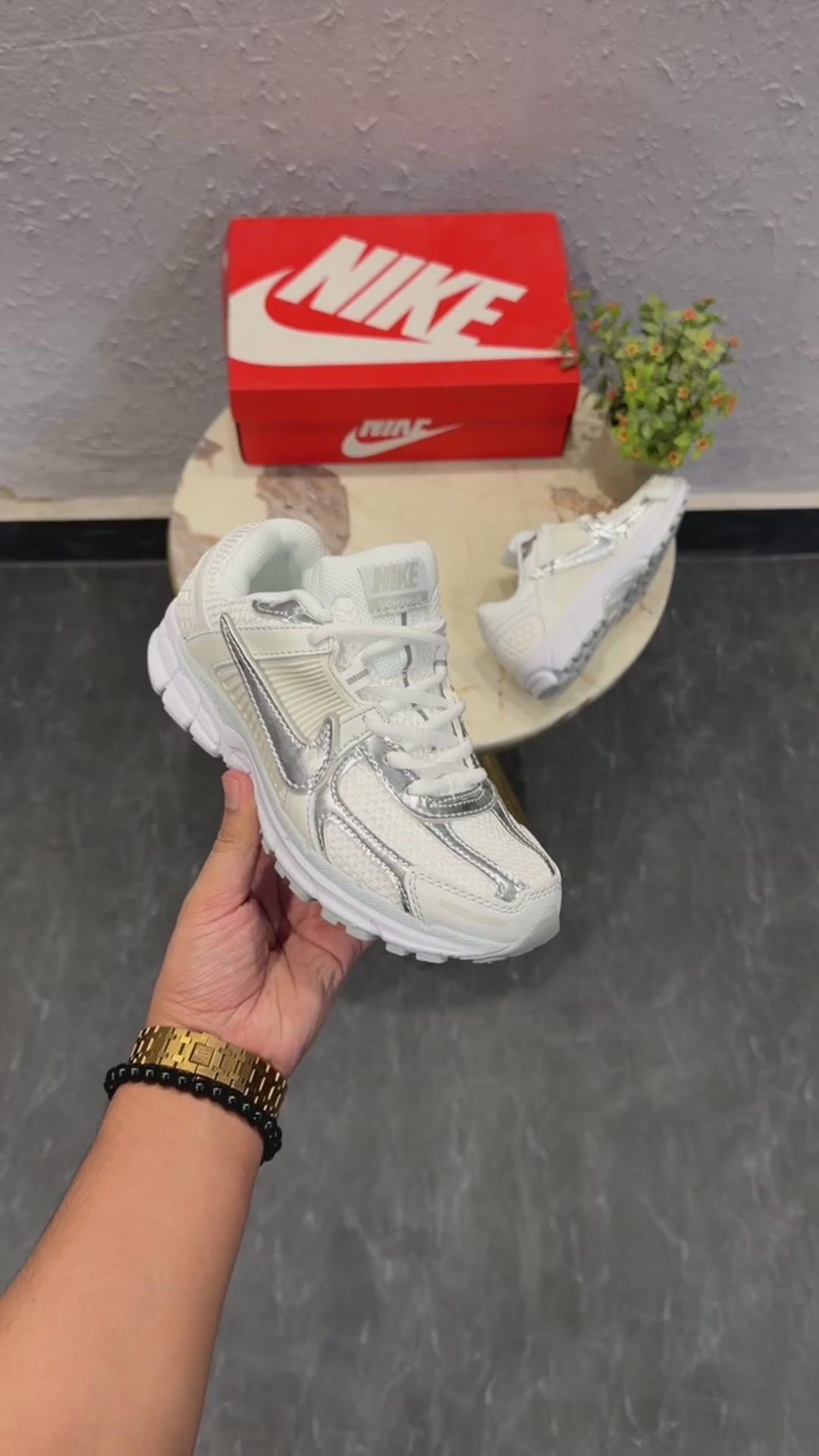 Nike Zoom Vomero 5 "Chrome Toe" – White / Metallic Silver