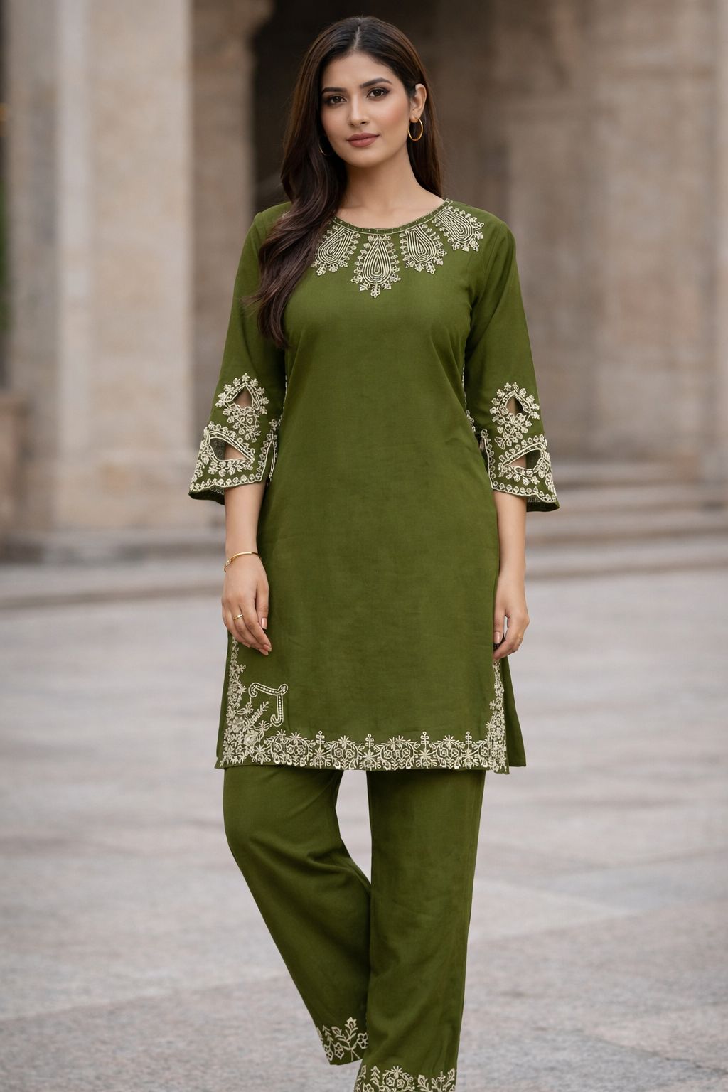 CORD SET- women (Designer Embroidery)