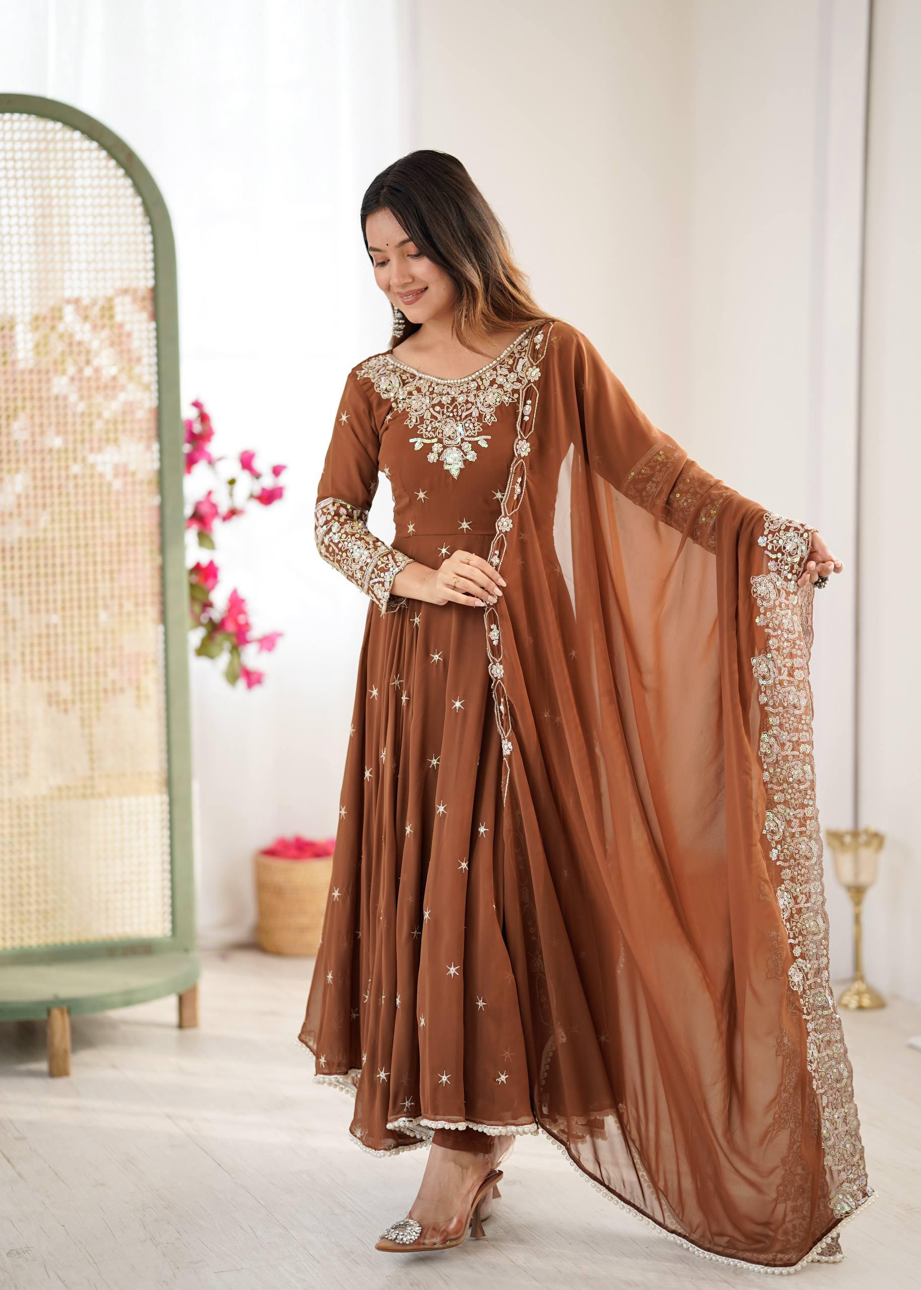 Anarkali Three Piece Set